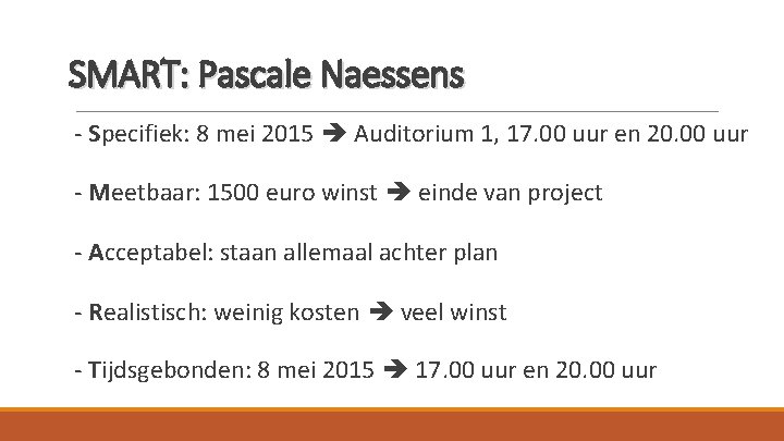 SMART: Pascale Naessens - Specifiek: 8 mei 2015 Auditorium 1, 17. 00 uur en