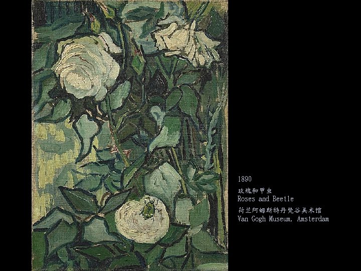 1890 玫瑰和甲虫 Roses and Beetle 荷兰阿姆斯特丹梵谷美术馆 Van Gogh Museum, Amsterdam 