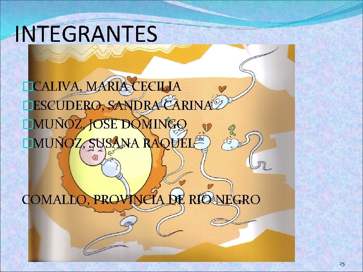 INTEGRANTES �CALIVA, MARIA CECILIA �ESCUDERO, SANDRA CARINA �MUÑOZ, JOSE DOMINGO �MUÑOZ, SUSANA RAQUEL COMALLO,