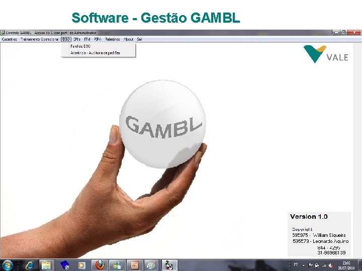 Software - Gestão GAMBL 