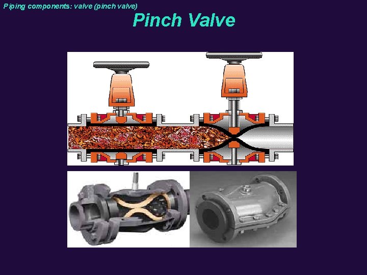 Piping components: valve (pinch valve) Pinch Valve 
