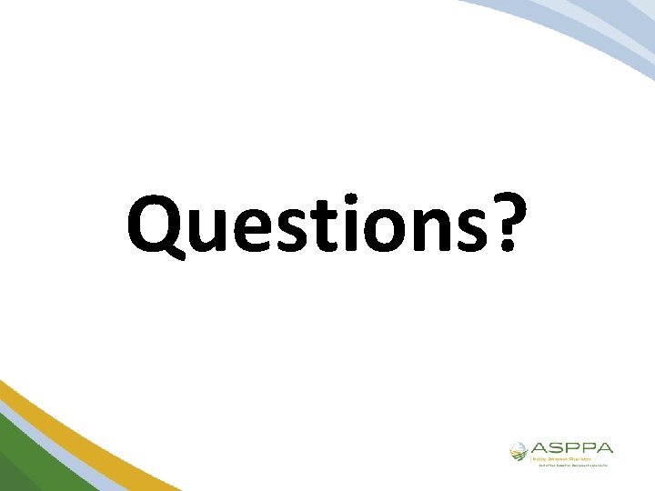 Questions? 