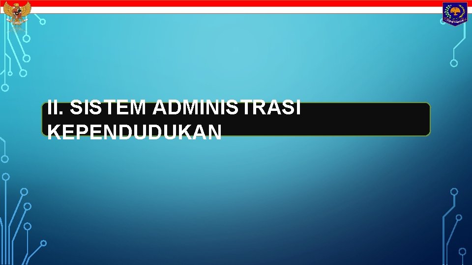II. SISTEM ADMINISTRASI KEPENDUDUKAN 