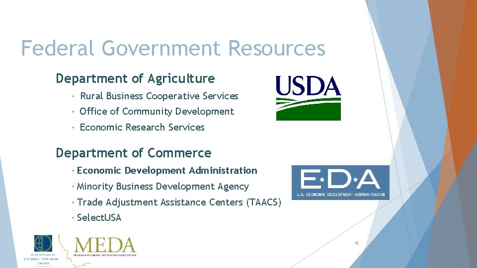 Federal Government Resources Department of Agriculture • Rural Business Cooperative Services • Office of