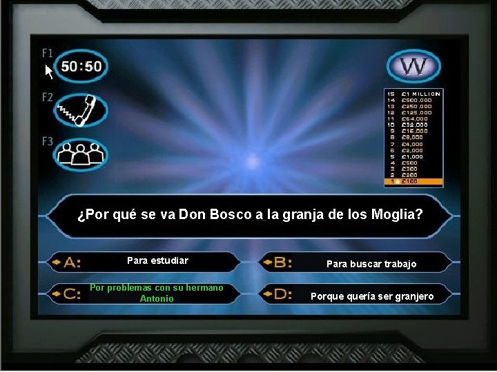 ¿Por qué se va Don Bosco a la granja de los Moglia? Para estudiar