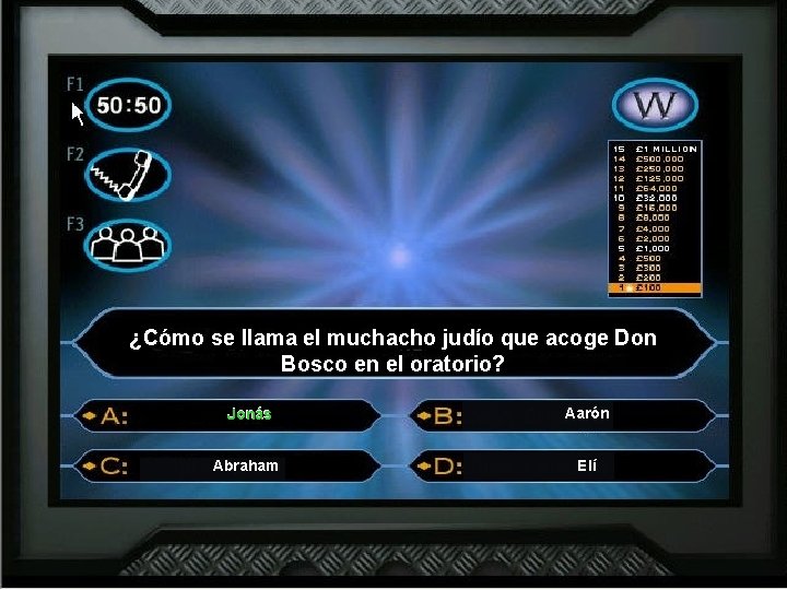 ¿Cómo se llama el muchacho judío que acoge Don Bosco en el oratorio? Jonás