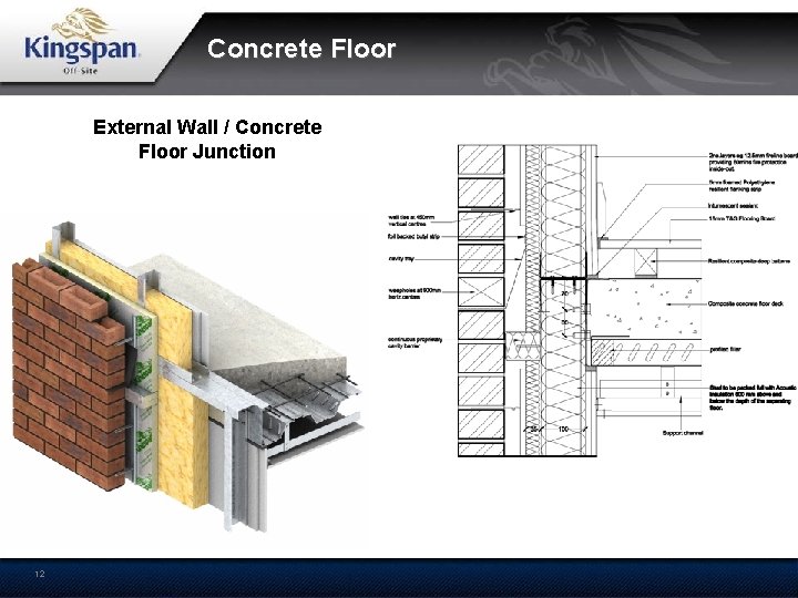 Concrete Floor External Wall / Concrete Floor Junction 12 