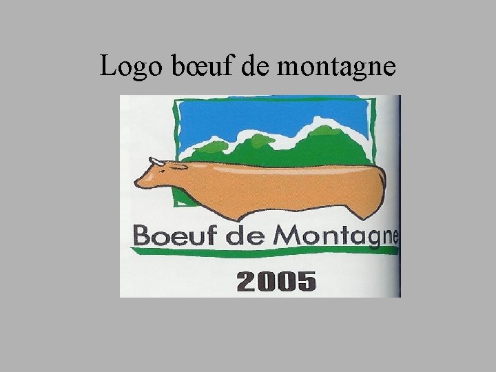 Logo bœuf de montagne 