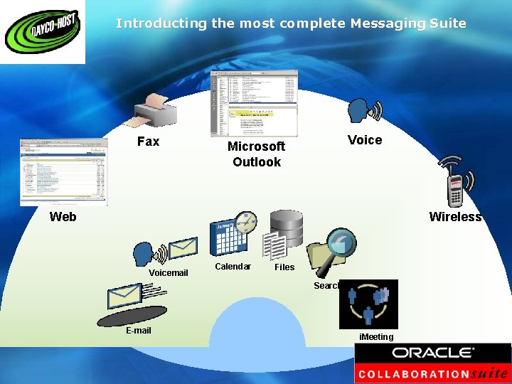 Introducting the most complete Messaging Suite Fax Voice Microsoft Outlook Web Wireless Voicemail Calendar