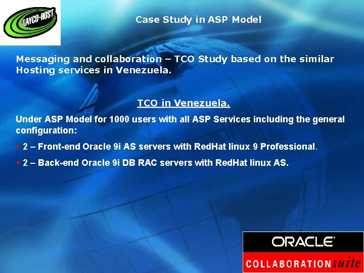 Case Study in ASP Model Messaging and collaboration – TCO Study based on the