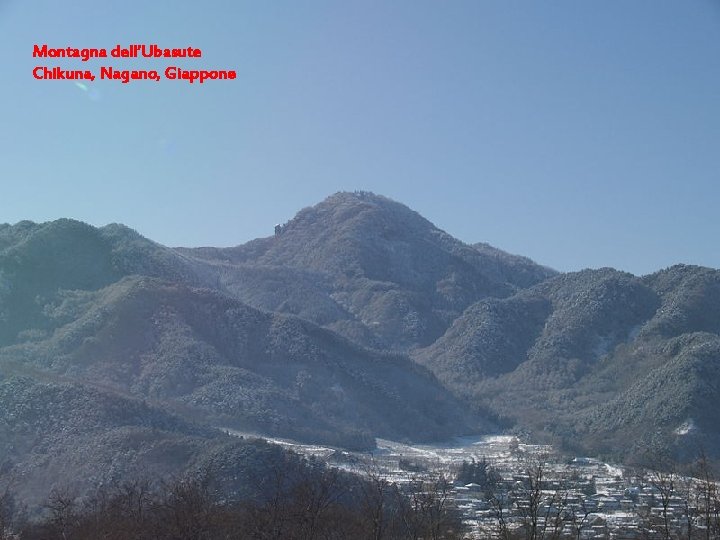 Montagna dell’Ubasute Chikuna, Nagano, Giappone 