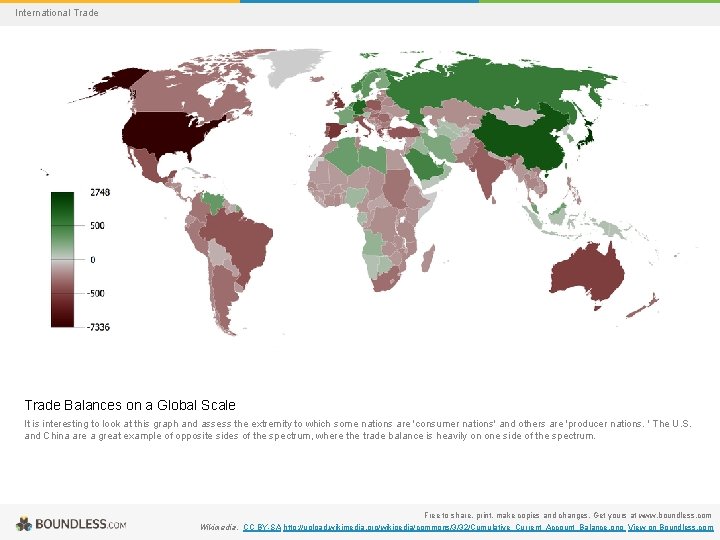 International Trade Balances on a Global Scale It is interesting to look at this