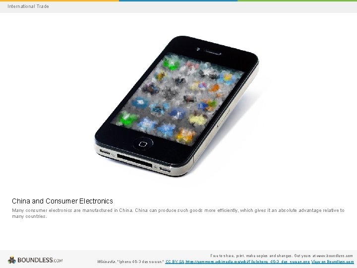 International Trade China and Consumer Electronics Many consumer electronics are manufactured in China can