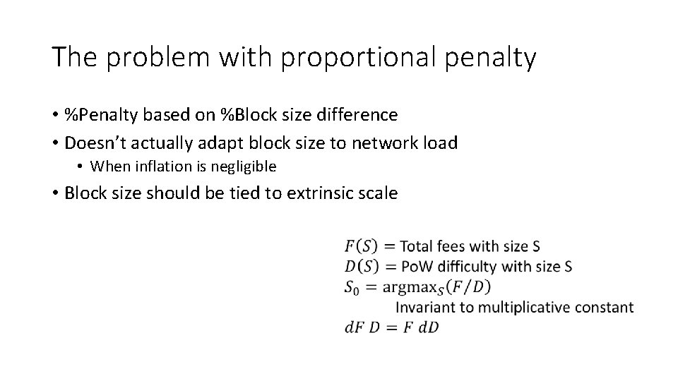 The problem with proportional penalty • %Penalty based on %Block size difference • Doesn’t