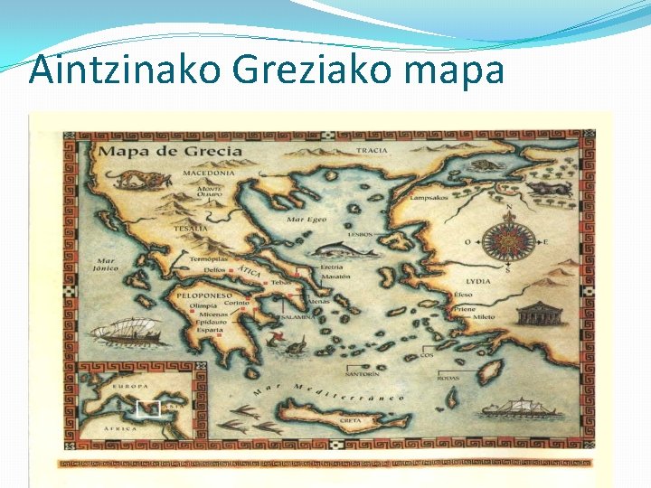 Aintzinako Greziako mapa 