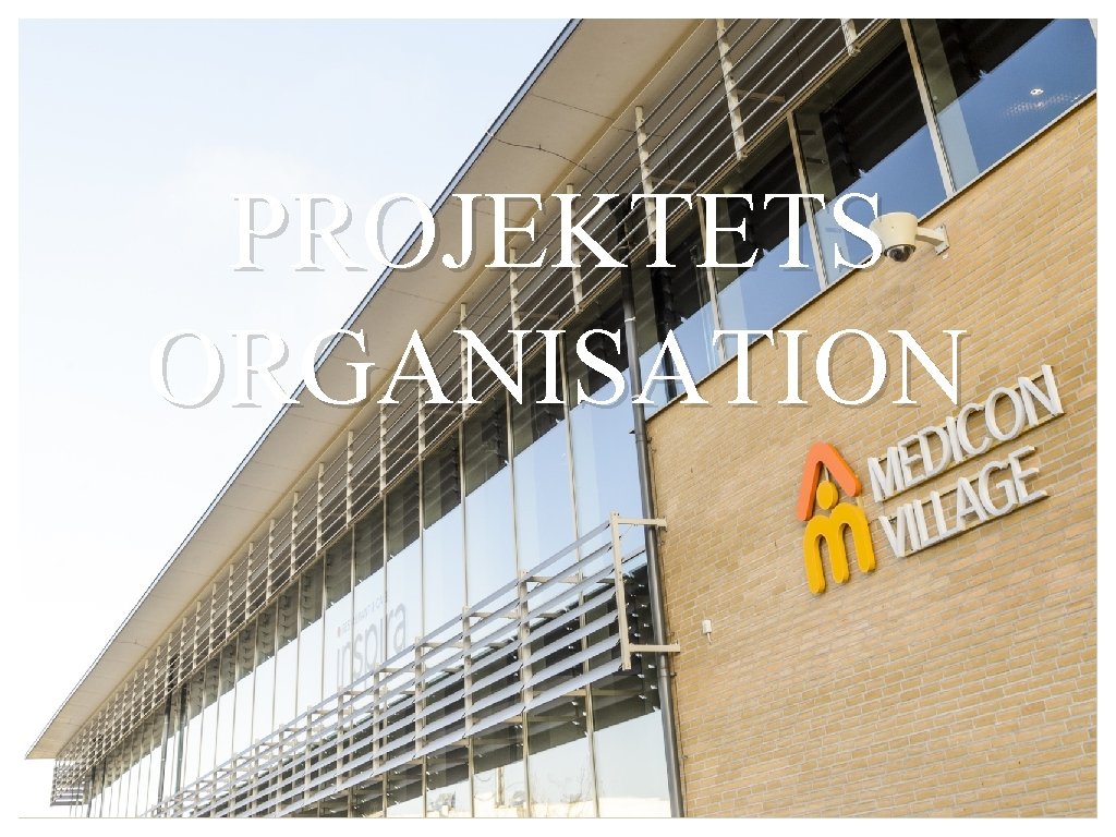 PROJEKTETS ORGANISATION 