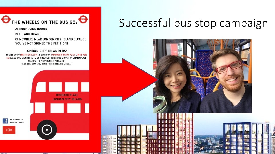 Successful bus stop campaign 