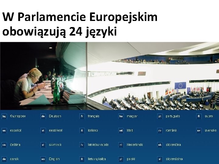 W Parlamencie Europejskim obowiązują 24 języki 