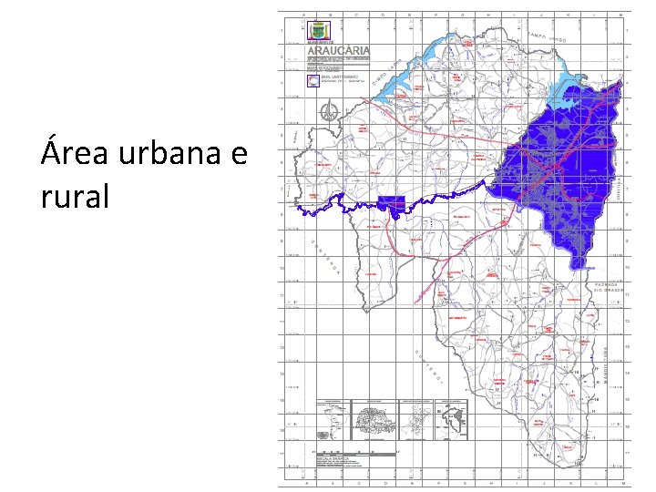 Área urbana e rural 