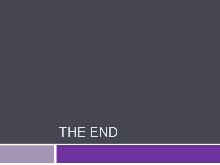 THE END 