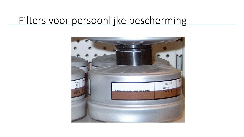 Filters voor persoonlijke bescherming 