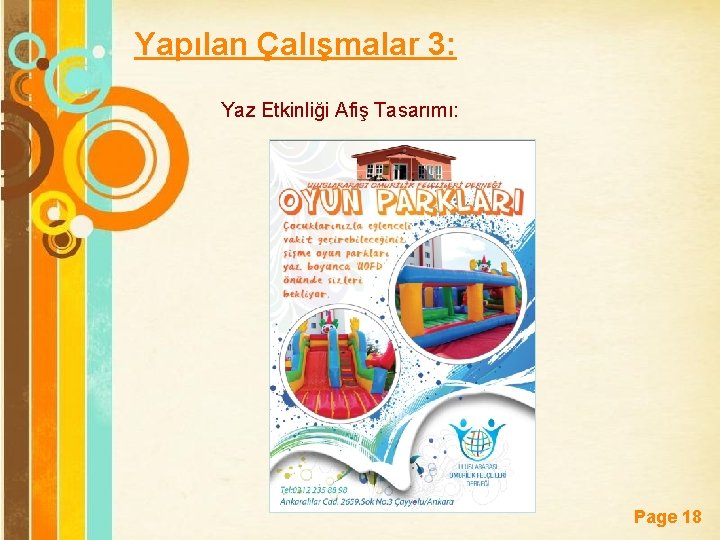 Yapılan Çalışmalar 3: Yaz Etkinliği Afiş Tasarımı: Free Powerpoint Templates Page 18 
