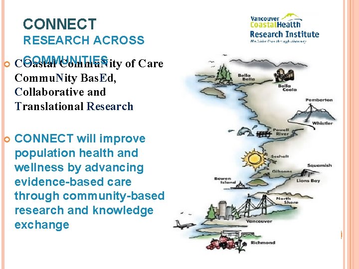 CONNECT RESEARCH ACROSS COMMUNITIES COastal Commu. Nity of Care Commu. Nity Bas. Ed, Collaborative