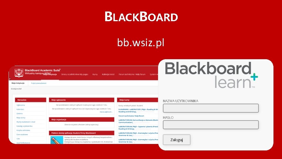 BLACKBOARD bb. wsiz. pl 