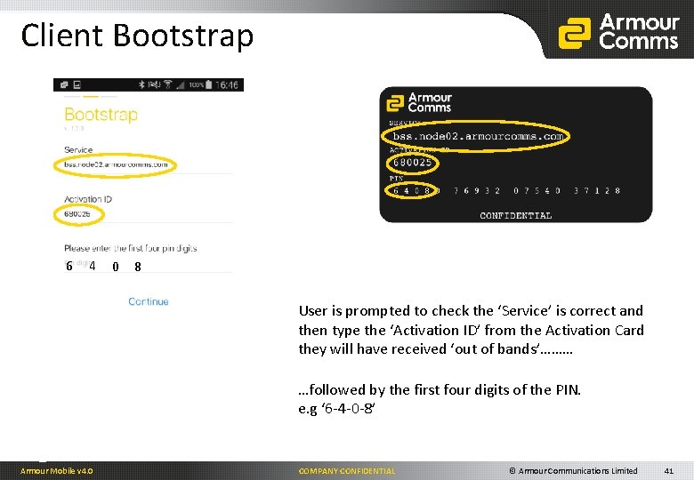Client Bootstrap 6 4 0 8 User is prompted to check the ‘Service’ is