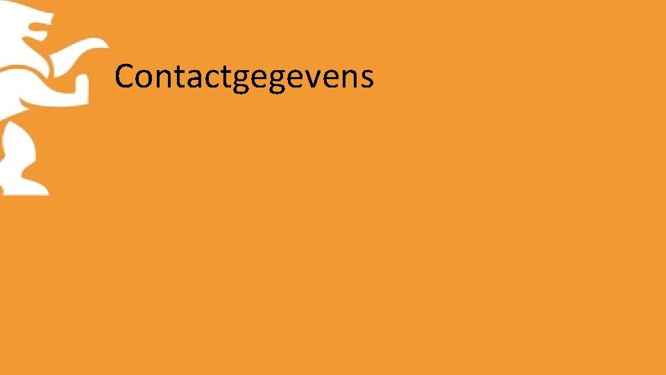 Contactgegevens 