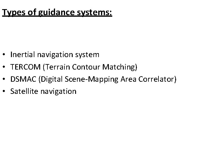 Cruise missile technology GUIDANCE SYSTEMS By Vivek S