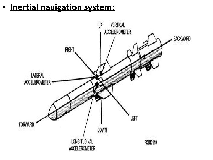  • Inertial navigation system: 