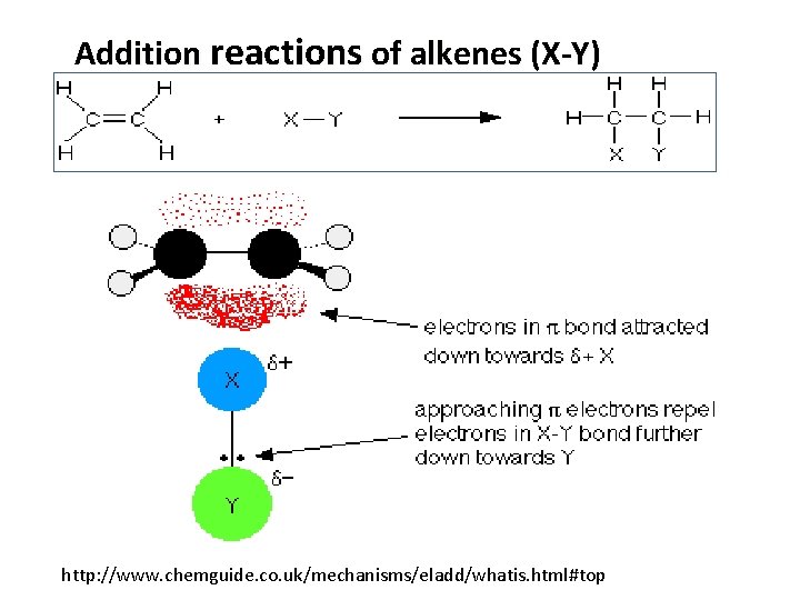 Addition reactions of alkenes (X-Y) http: //www. chemguide. co. uk/mechanisms/eladd/whatis. html#top 