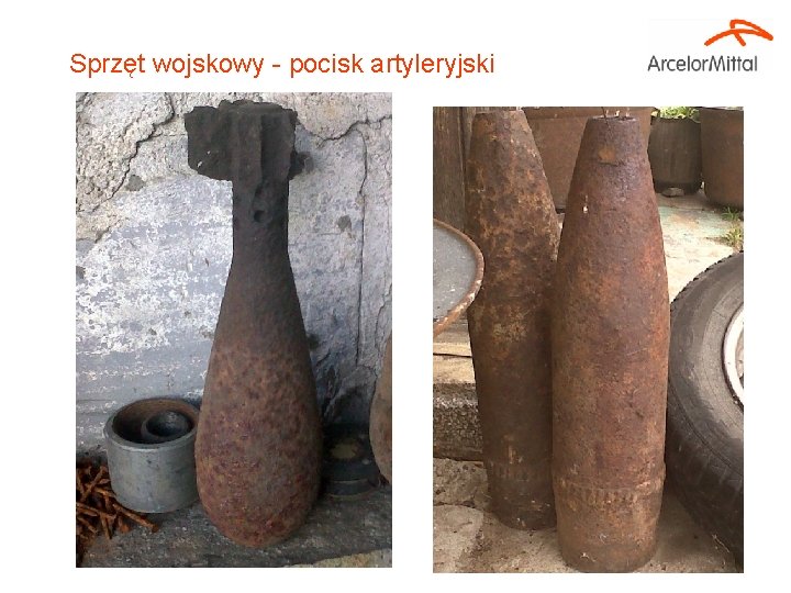 Sprzęt wojskowy - pocisk artyleryjski 5 