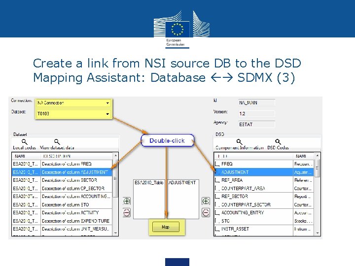 Create a link from NSI source DB to the DSD Mapping Assistant: Database SDMX