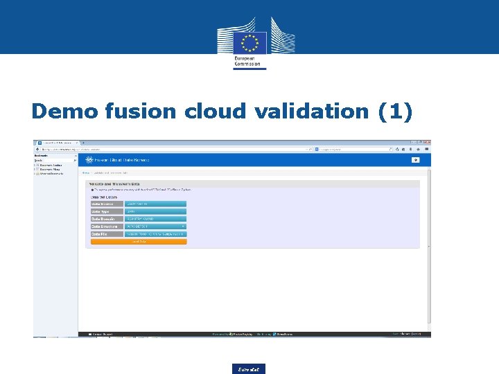 Demo fusion cloud validation (1) Eurostat 