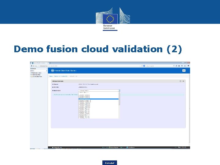 Demo fusion cloud validation (2) Eurostat 