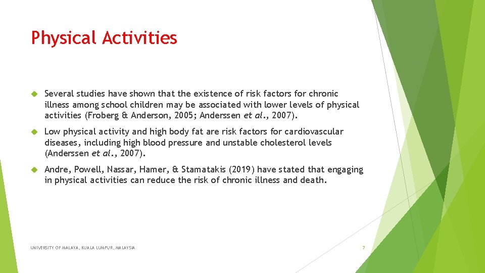 Eating Habits and Physical Activities among Secondary School