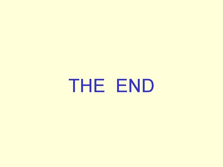 THE END 