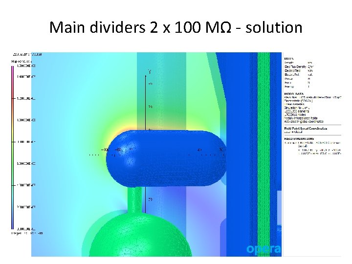 Main dividers 2 x 100 MΩ - solution 