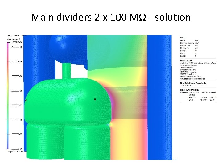 Main dividers 2 x 100 MΩ - solution 