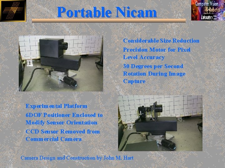 Portable Nicam f f f Considerable Size Reduction Precision Motor for Pixel Level Accuracy