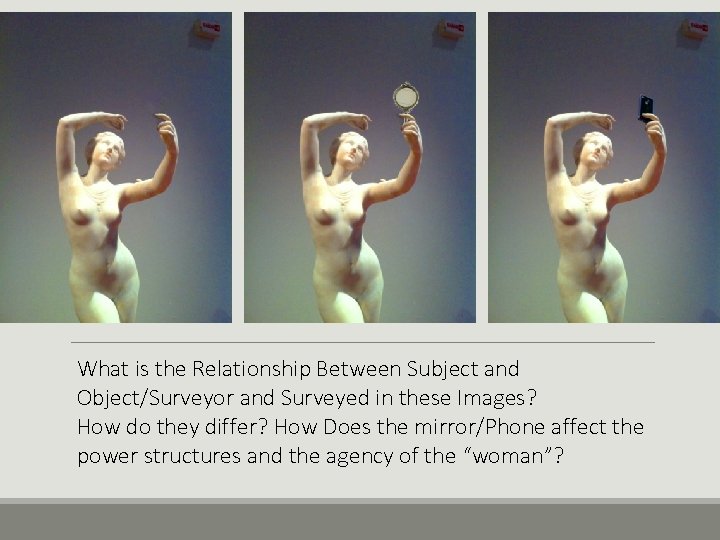 What is the Relationship Between Subject and Object/Surveyor and Surveyed in these Images? How