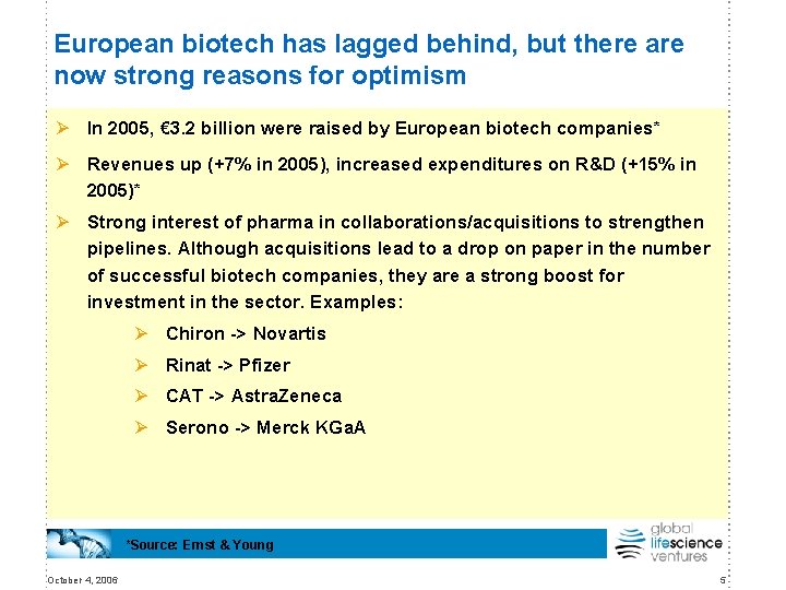 European biotech has lagged behind, but there are now strong reasons for optimism Ø