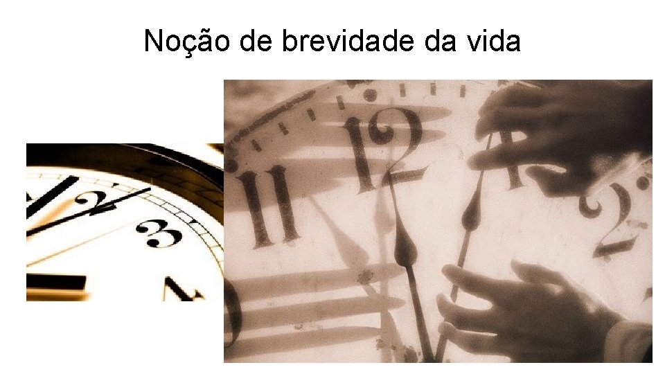 Noção de brevidade da vida 