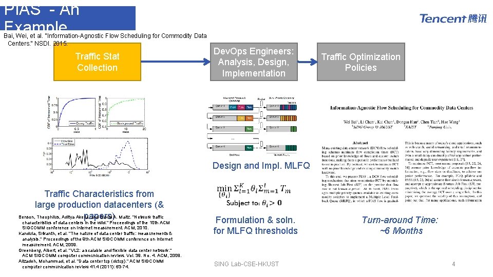 PIAS - An Example Bai, Wei, et al. "Information-Agnostic Flow Scheduling for Commodity Data PIAS - An Example Bai, Wei, et al. "Information-Agnostic Flow Scheduling for Commodity Data