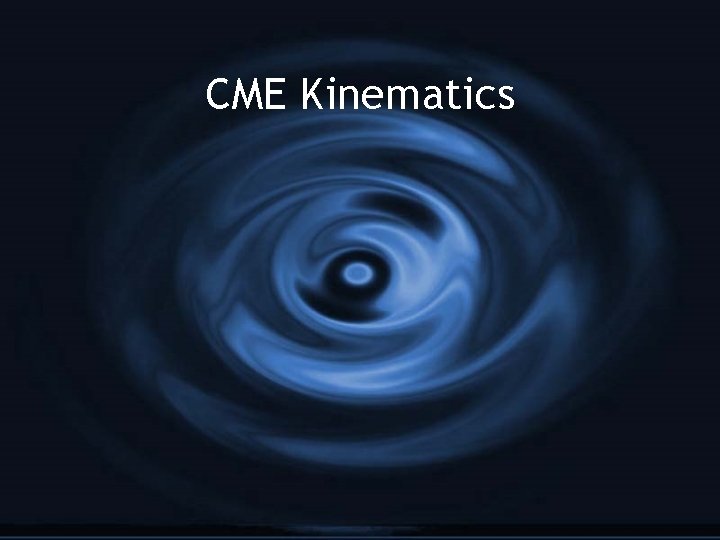 CME Kinematics 