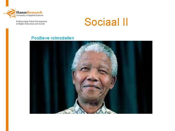 Sociaal II Positieve rolmodellen 