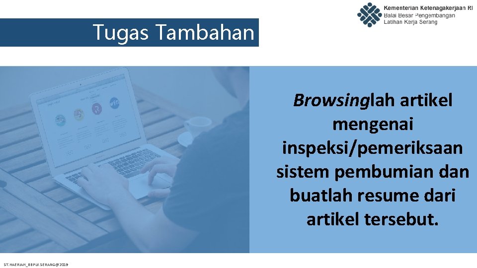 Tugas Tambahan Browsinglah artikel mengenai inspeksi/pemeriksaan sistem pembumian dan buatlah resume dari artikel tersebut.