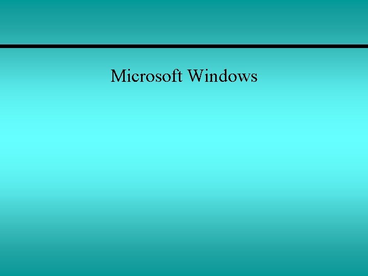 Microsoft Windows 